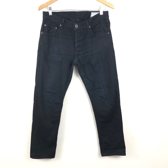 Rag & Bone Black Resin Fit2 Skinny Slim Jeans 30 - Picture 2 of 9
